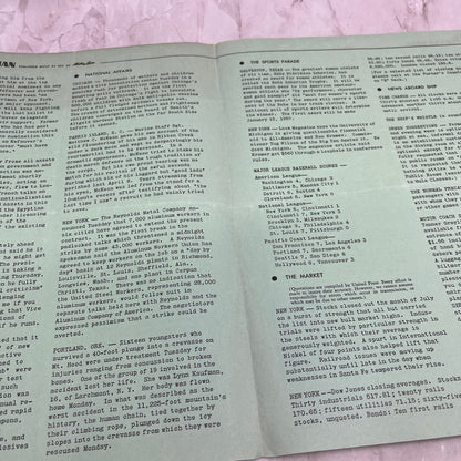1956 Aug 1 - The Polynesian Hawaii Travel Newsletter Matson Lines TJ5-E1