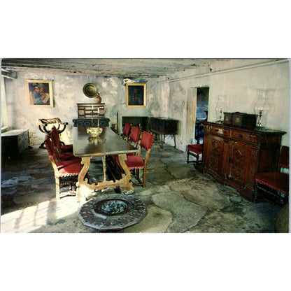 The Dining Room at Oldest House in St. Augustine FL Vintage Postcard PD1