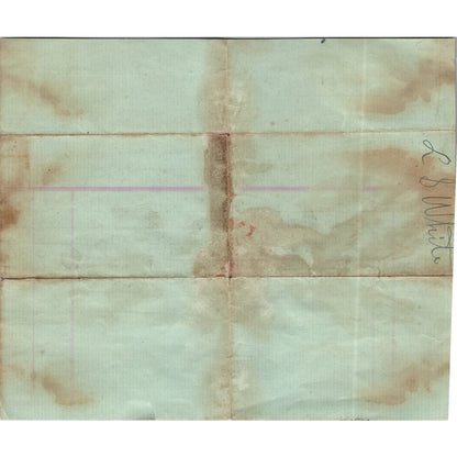 1883 Billhead Union Broome Co. NY Alanson B Dodge Nanticoke & R.R. Street AK7-3