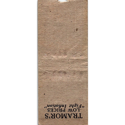 Tramor Cafeterias St. Petersburg & Orlando FL Vintage Matchbook Cover SC7-Y7