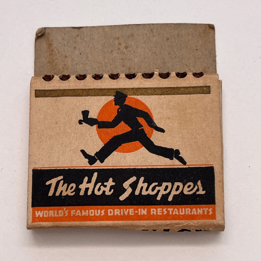 The Hot Shoppes Drive-In Restaurants Richmond Baltimore Vintage Matchbox TB6-MB3