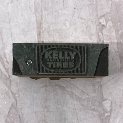 Retro Kelly Tires Springfield Vintage Letterpress Printers Block Plate SF5