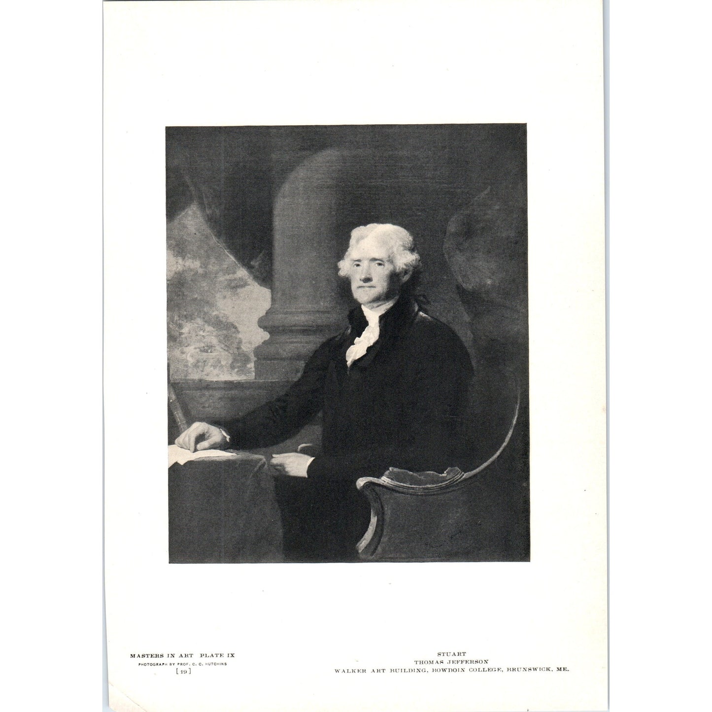 Thomas Jefferson - Stuart 1906 Victorian Art Print AB8-MA4