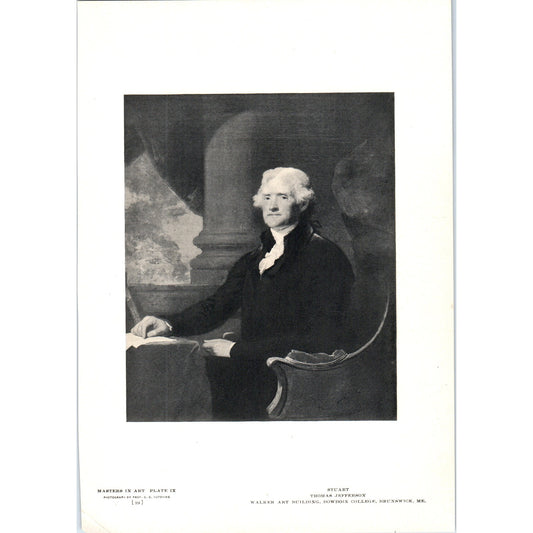 Thomas Jefferson - Stuart 1906 Victorian Art Print AB8-MA4
