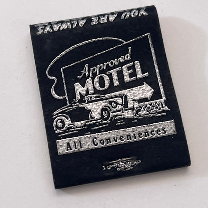 Motel Caroline On Routes 5 & 20SY Vintage Matchbook Cover TB8-MB-10