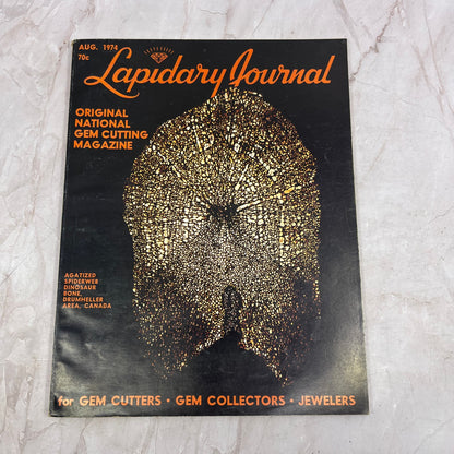 Agatized Spiderweb Dinosaur Bone Drumheller Canada Lapidary Journal Aug 1974 M23