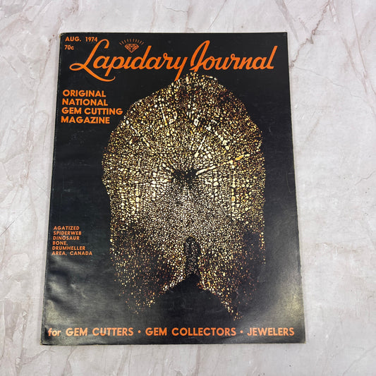 Agatized Spiderweb Dinosaur Bone Drumheller Canada Lapidary Journal Aug 1974 M23