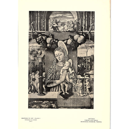 Virgin and Child - Crivelli - 1908 Litho Art Print AF4-8
