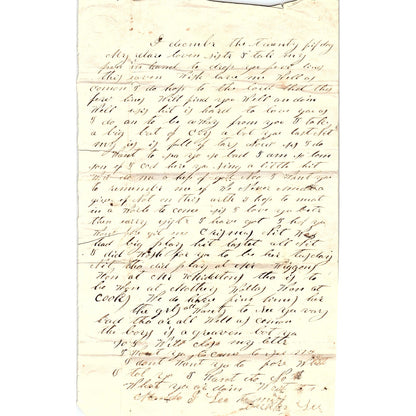 c1880 Handwritten Letter AF9-1