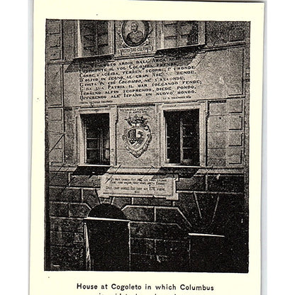 House at Cogoleto Where Columbus Said to Have Been Born 1892 Art Print AG2-M23