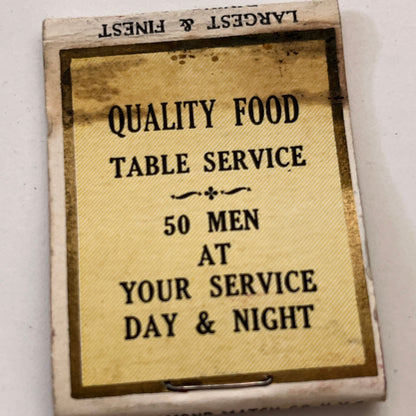 Sam's Diner 1396 Boston Rd Springfield MA Vintage Matchbook Cover TB8-MB3-9