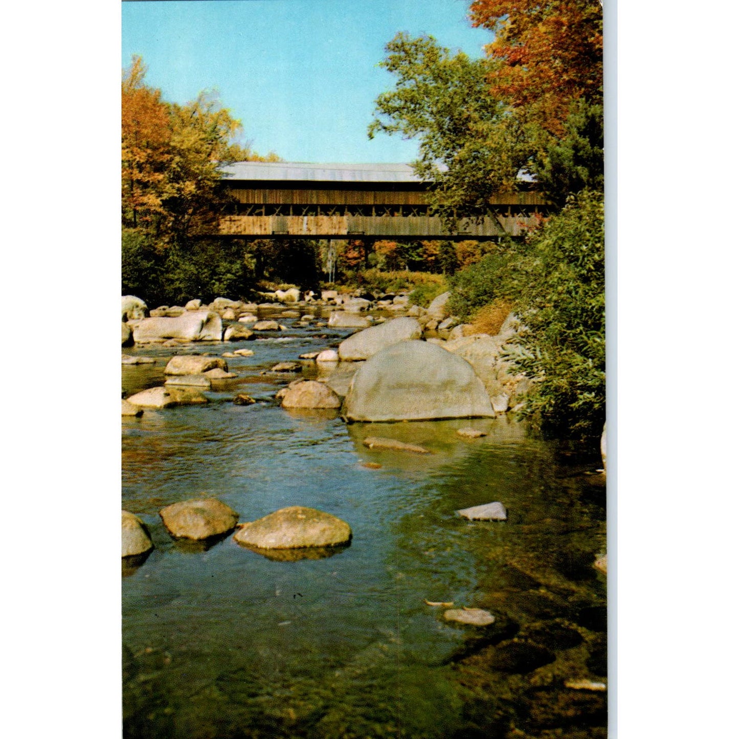 Covered Bridge at Jackson New Hampshire Covered Bridge Postcard PC6