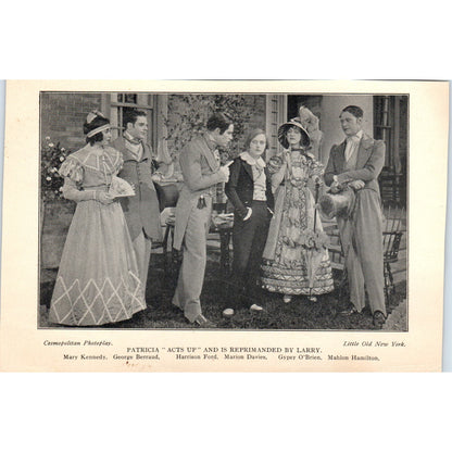Patricia Reprimanded by Larry 1923 Little Old New York Photo Still AE5-PP
