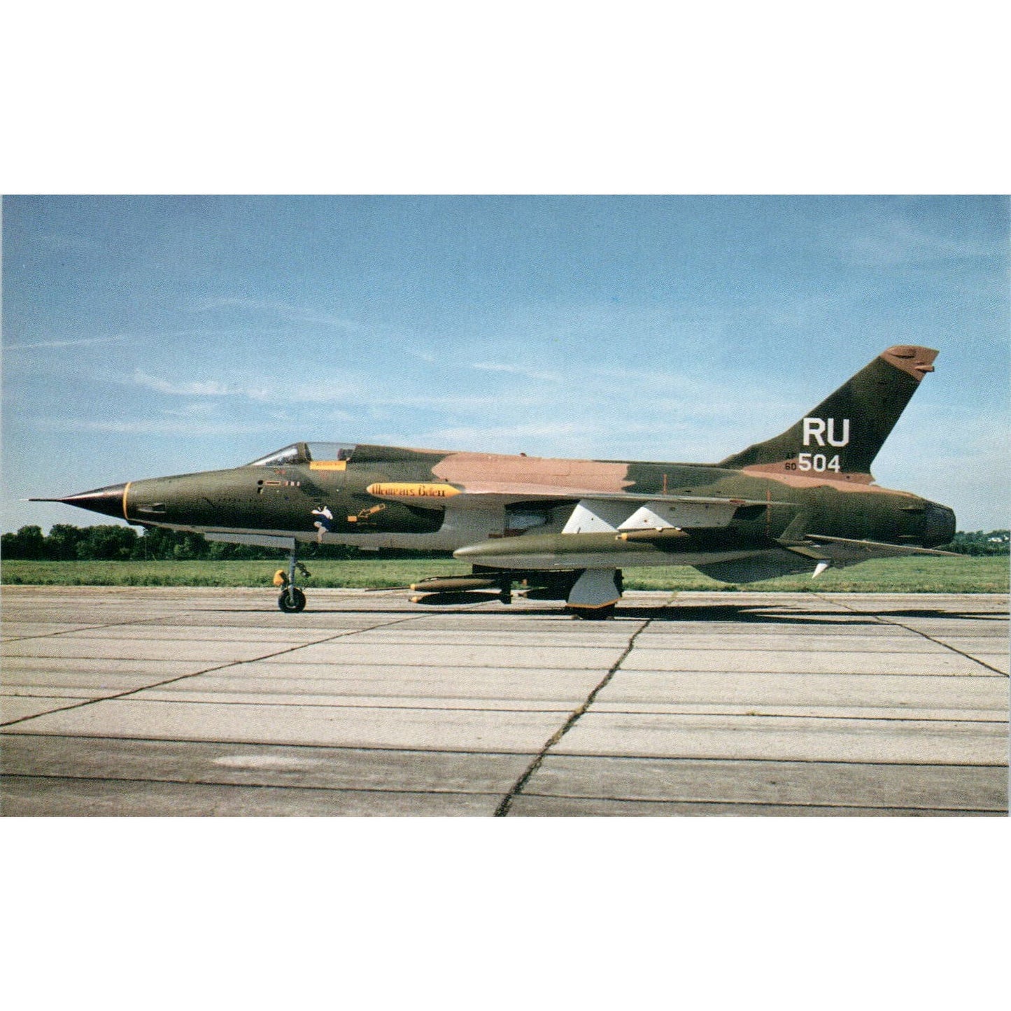 Republic F-150D Thunderchief Vintage Postcard PC19