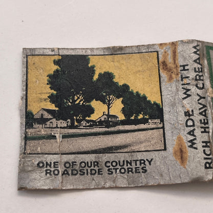 James H McManus Ice Cream Vintage Matchbook Cover MM3-1