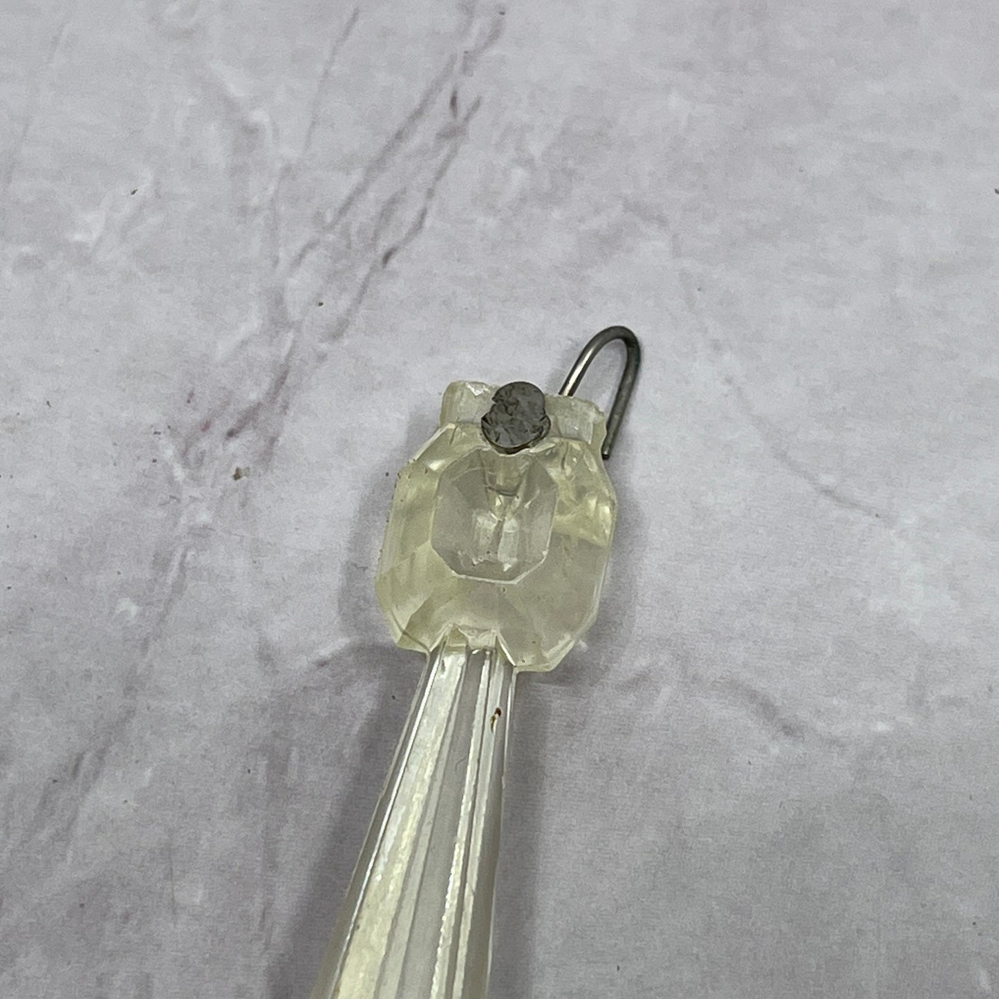 1950s Lucite Acrylic Boudoir Waterfall Lamp Crystal Prism Replacement SB7-1