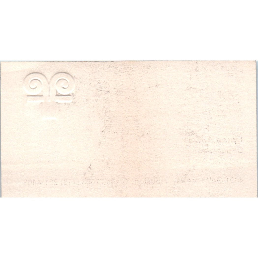 Lynne Adams Finger Office Furniture Houston Vintage Business Card SD8-B20