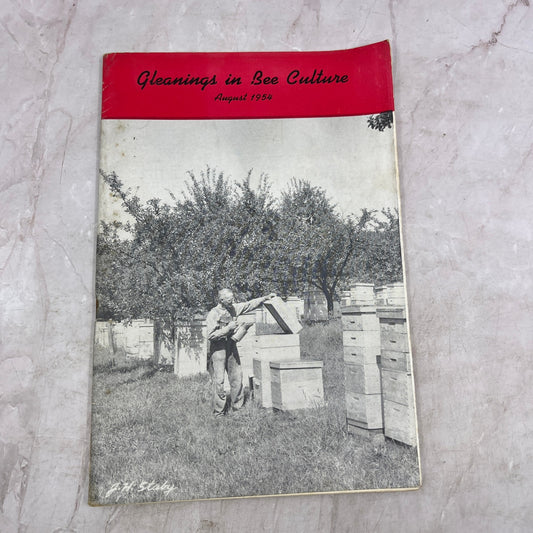 1954 Aug - Gleanings in Bee Culture Magazine - Bees Beekeeping Honey M33