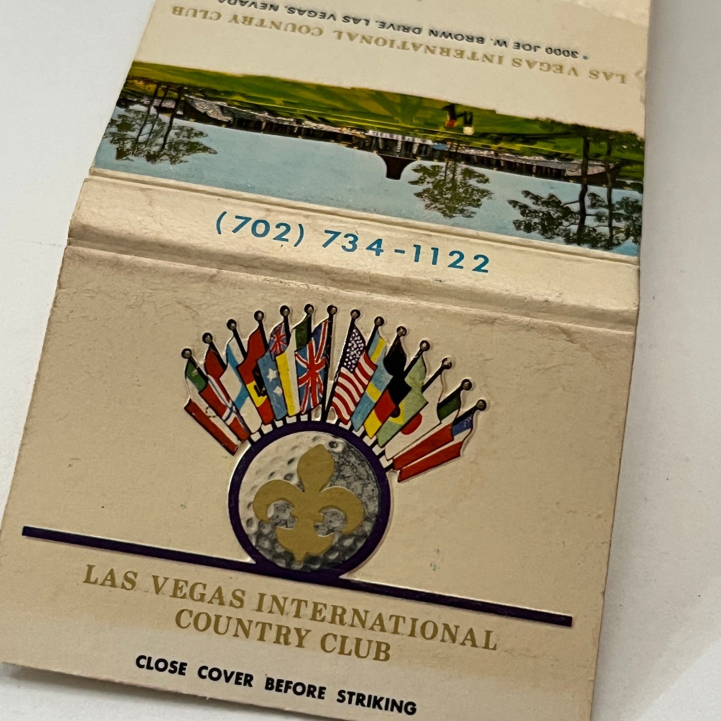 Las Vegas International Country Club Vintage Matchbook Cover TB6-MB1-8
