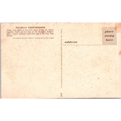 The Bruce Seaton Family Black Hills SD Vintage Postcard AB9