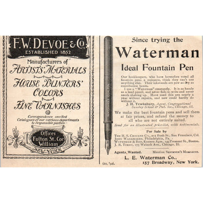 W.L. Douglas Shoe for Gentlemen 1892 Magazine Ad AK5-H8