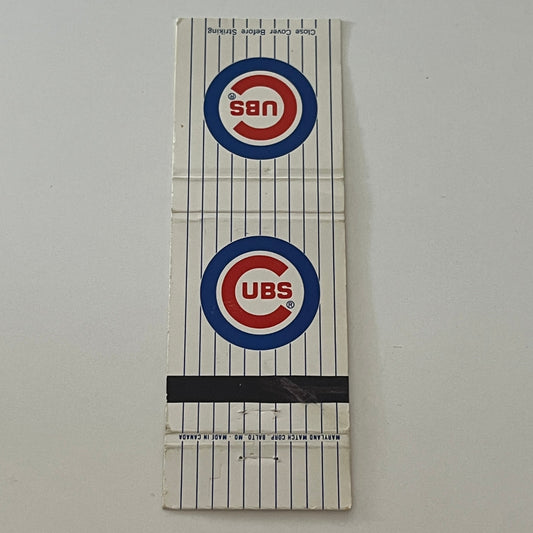 Chicago Cubs Baseball Souvenir Matchbook Cover TB6-MB2-4