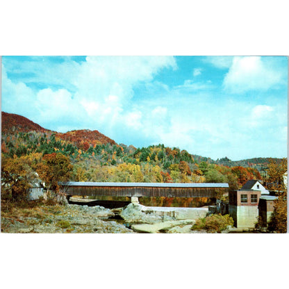 Covered Bridge at Woodsville New Hampshire Covered Bridge Postcard PC5
