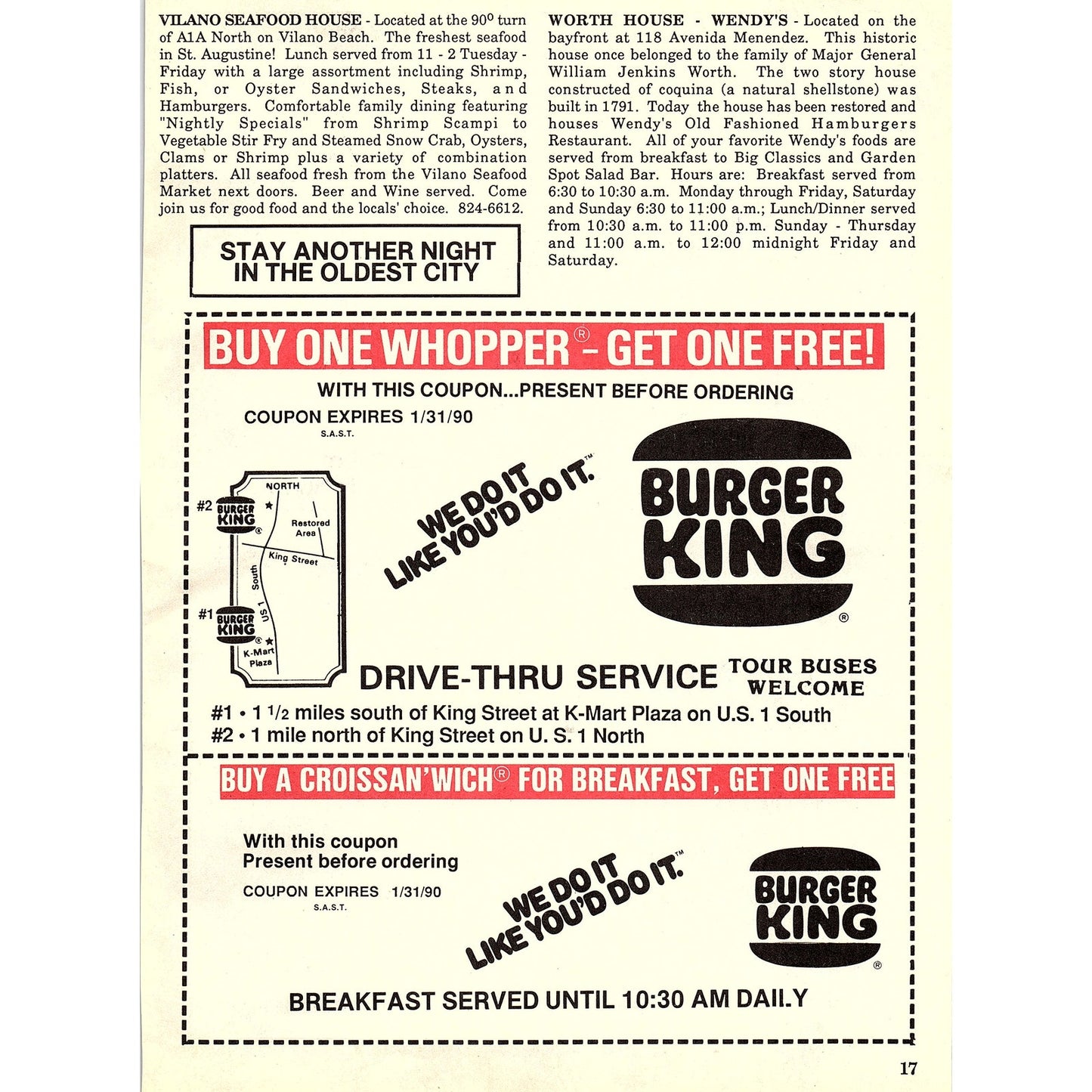 St. Augustine Church Directory 1989 Ad AF9-12