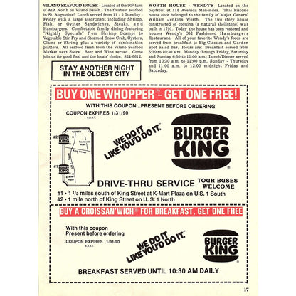 St. Augustine Church Directory 1989 Ad AF9-12