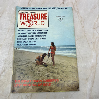 1974 March - Long John Latham's Treasure World Magazine - Treasure Hunting M13