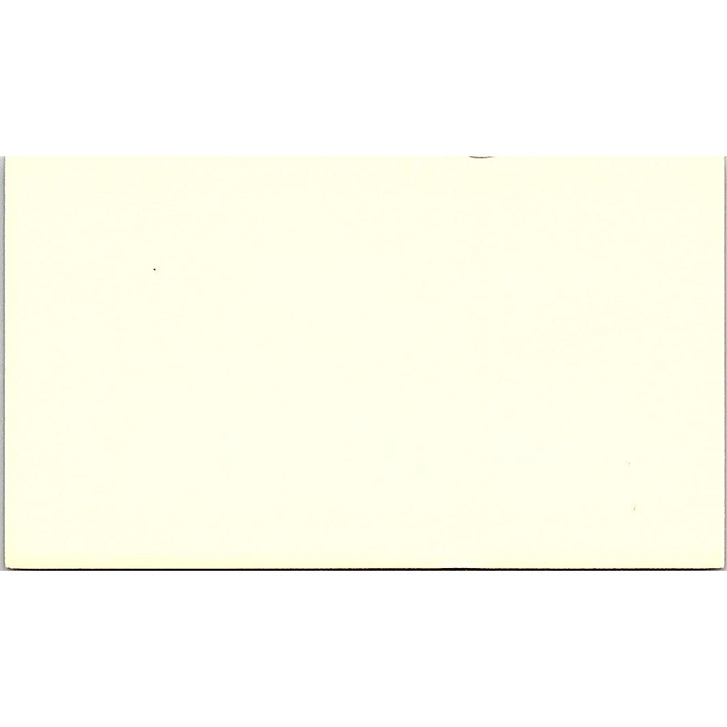 Sargent-Welch Scientific Company Hank Pruitt Houston Texas Business Card SB4-B2