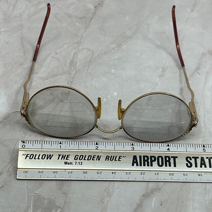 Vtg Silver Dollar Juliet Oval Wire Frame Sunglasses Eyeglasses Frames TG7-G6-2