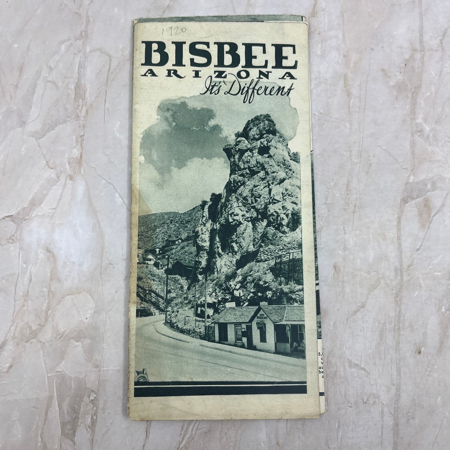 1920 RARE Bisbee Arizona Fold Out Travel Brochure TI8-S3