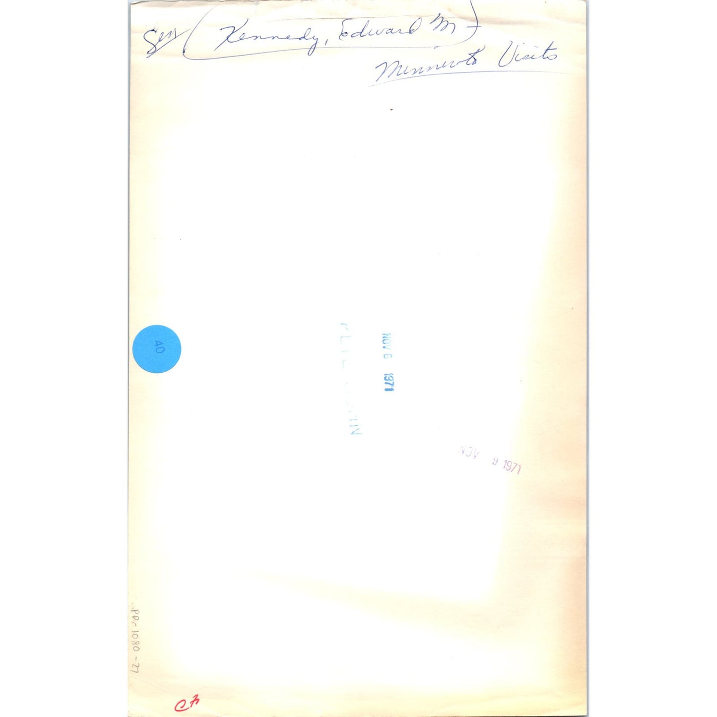 Senator Edward Kennedy Minnesota Visit 1971 7x11 Original Press Photo D1-P