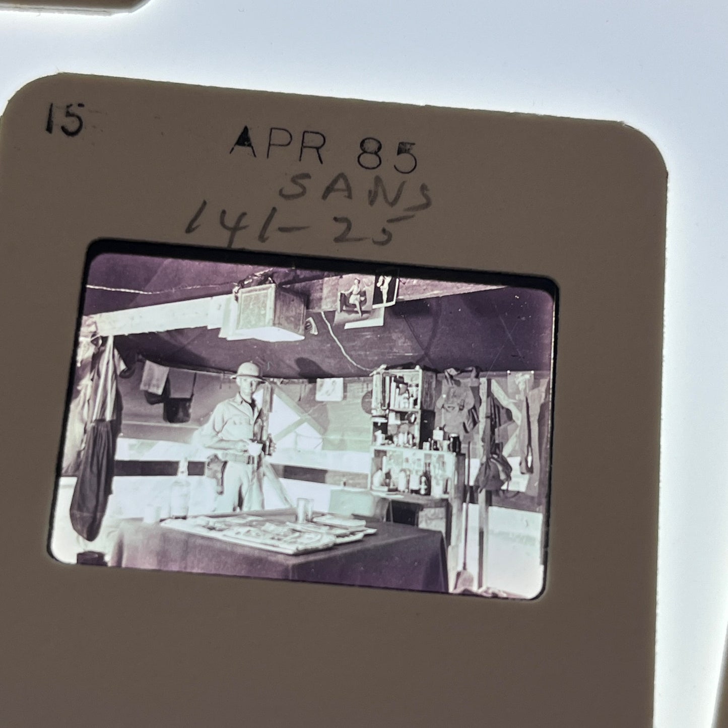 WWII 1944 Large Group of ~39 Slides US Soldier at Sansapor South Pacific TB8-SL1