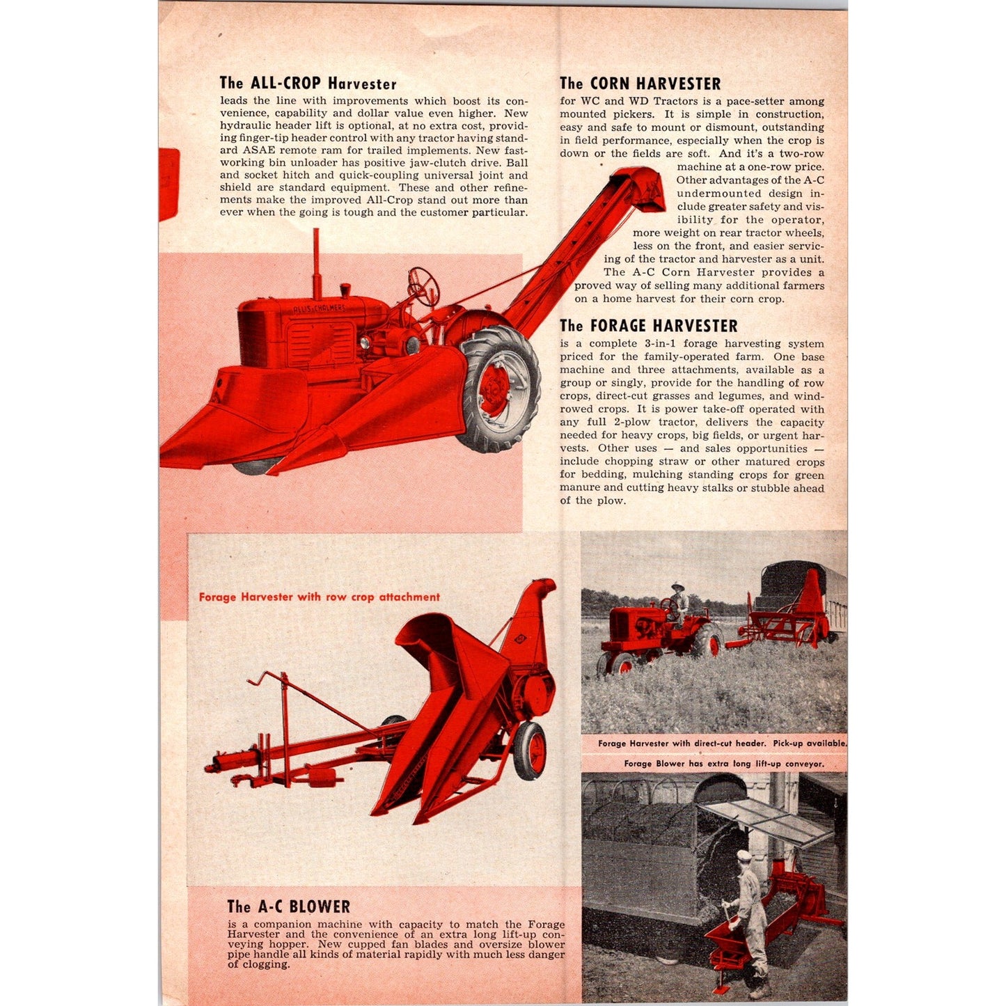 1949 Allis-Chalmer Tractor Division Milwaukee WI Equipment 2 Page Ad I16