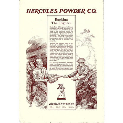 Hercules Powder Co WWI Supplier c1920 Ad AF8-7
