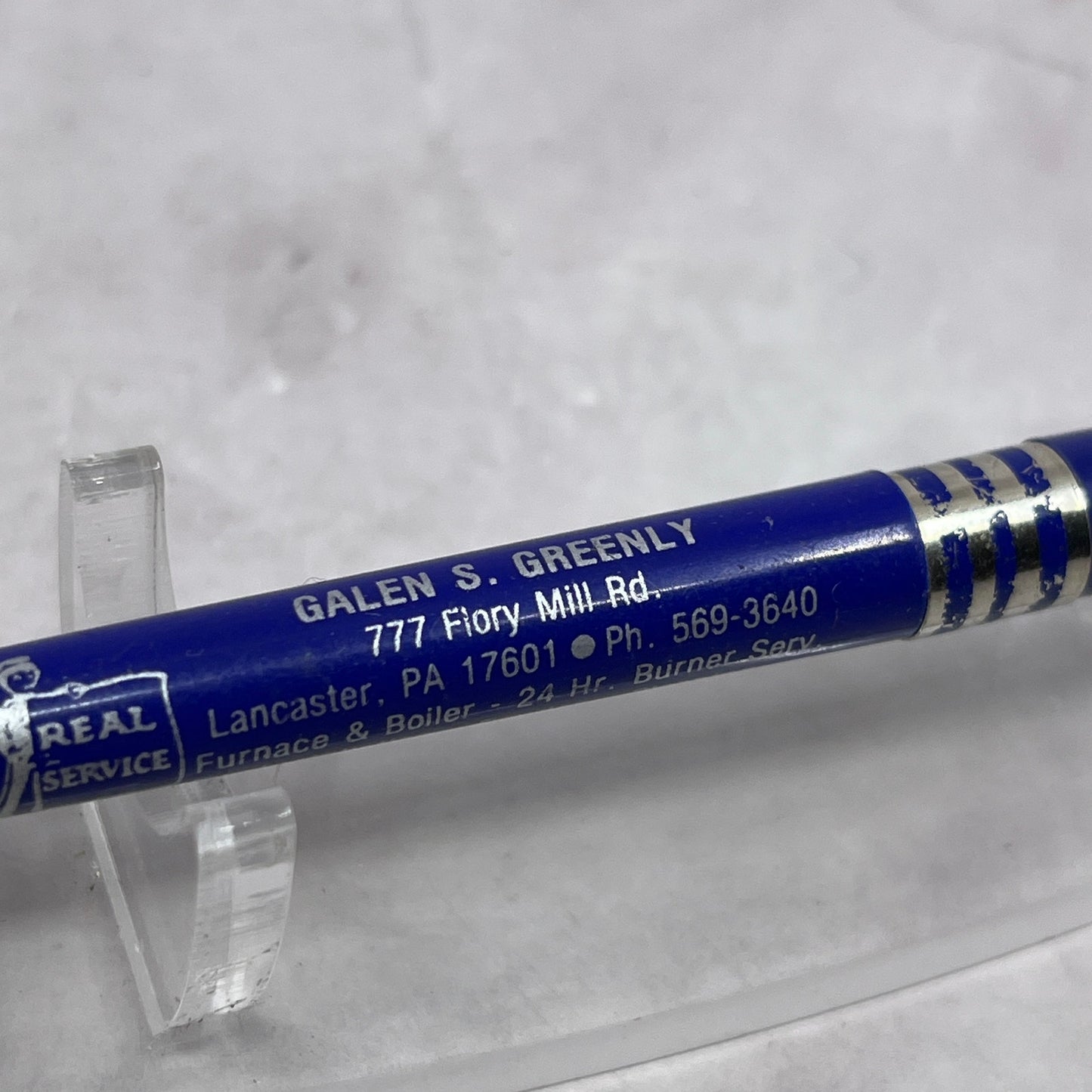 Galen S. Greenly Furnace & Boiler Lancaster PA Vintage Advertising Pen TC5-PP3