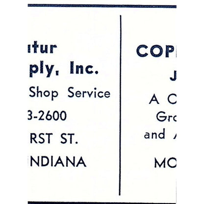 Lutes Flowers South Winchester St. Decatur Indiana 1964 Ad AG1-S13