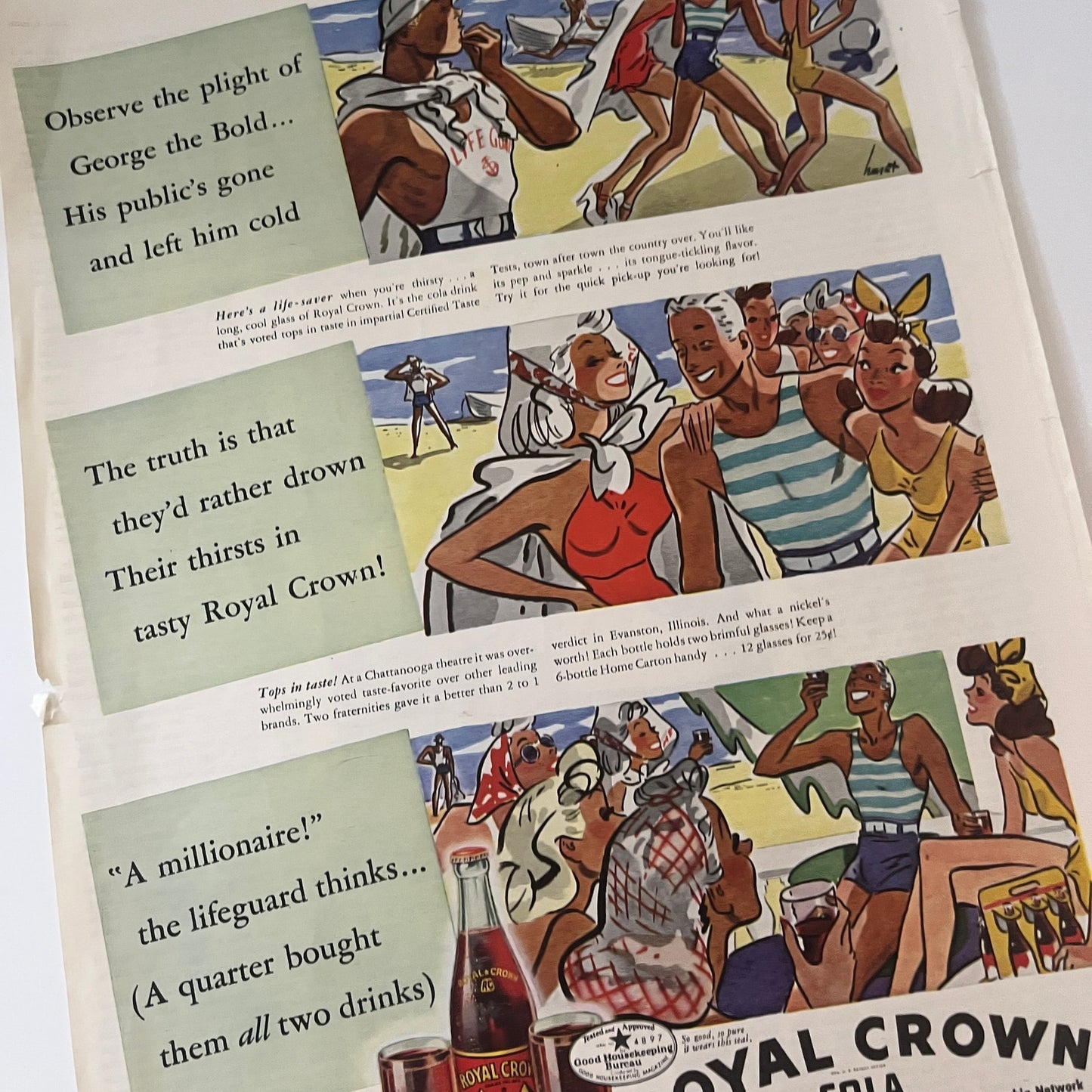 1939 Royal Crown RC Cola Advertisement George The Bold Bob Ripley V1-8