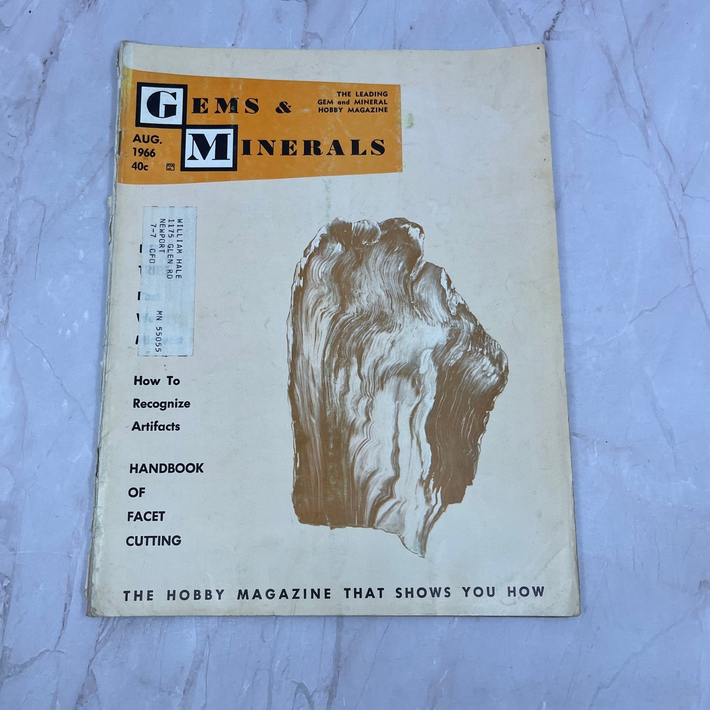 Handbook of Facet Cutting - Gems & Minerals Magazine - Aug 1966 M24