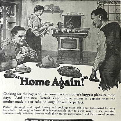 Detroit Vapor Stove Company Detroit MI Home Again Magazine Ad 11x15 V11