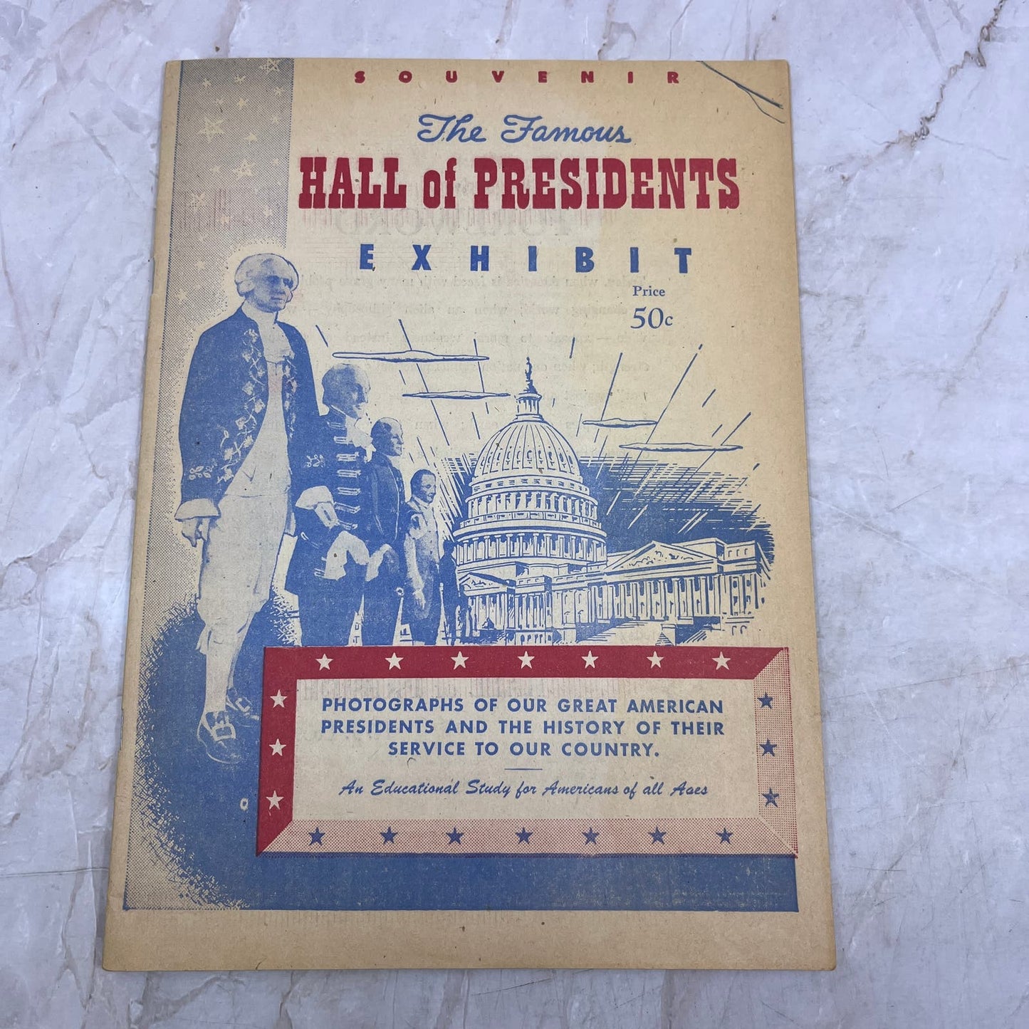 1953 The Famous Hall of Presidents Exhibit Souvenir Book M21