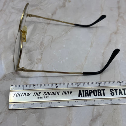 Retro Men’s +175 Gold Tone Aviator Sunglasses Eyeglasses Frames TD7-G6-9