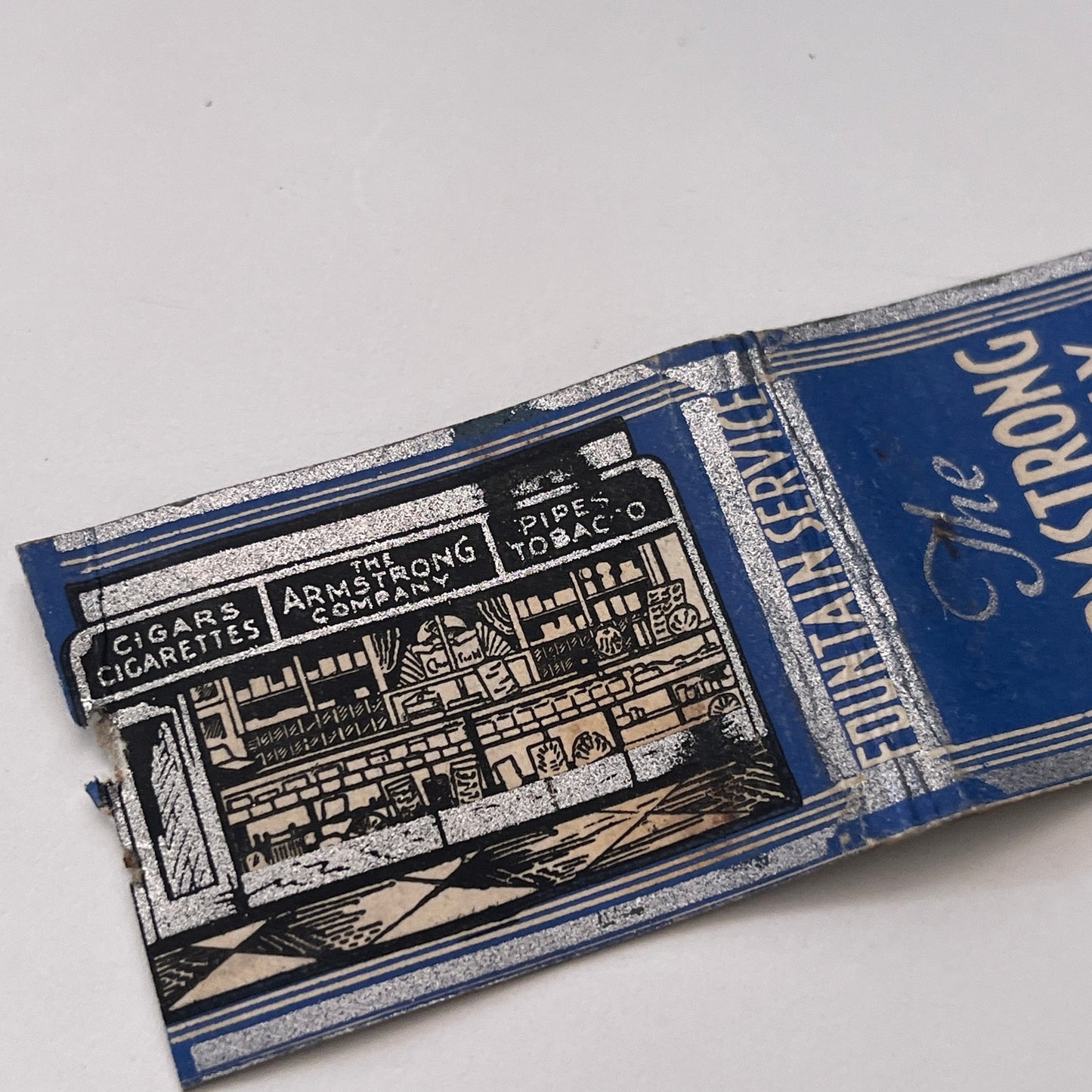 The Armstrong Company Drug Store Boston Vintage Matchbook Cover TB8-MB-11