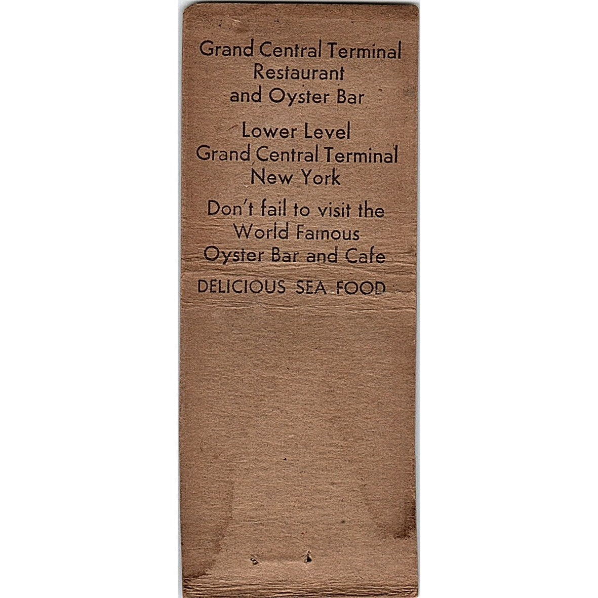 The Gateway Restaurants Union News Company Vintage Matchbook Cover SC7-Y8