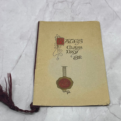 1902 Bates Class Day Bates College Commencement Program TB8-OD