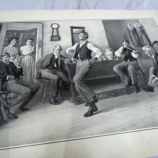 The Arkansaw Traveller - Original 1904 A.B. Frost Art Print V14-3
