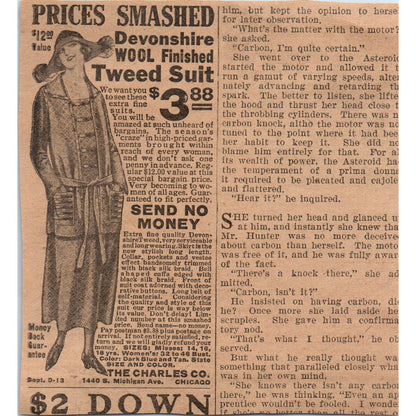 Red Hen Metal Egg Incubator Montgomery Ward 1923 Magazine Ad Clip AE1-2