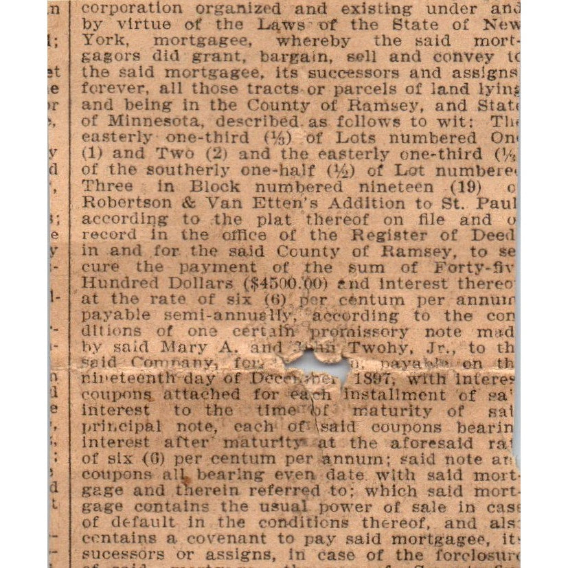 George Benz National Wholesale Liquor Association St. Paul 1898 Newspaper AF2-Q2